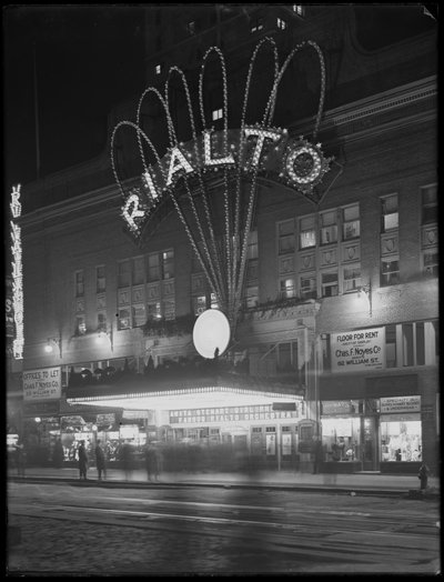 Illuminated Marquee for the Rialto Theater, New York City, January 6, 1917 by William Davis Hassler
