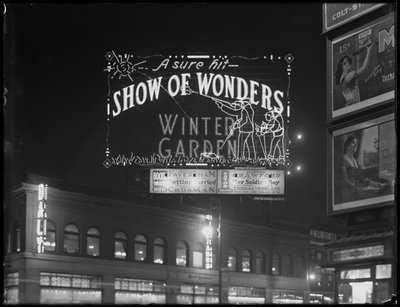Illuminated Sign for the Winter Garden Theater