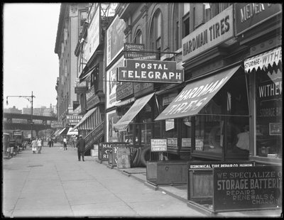 Postal Telegraph sign, 1906 Broadway, New York City, August 18, 1916 by William Davis Hassler