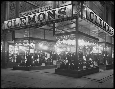 Sign and Storefront for Clemons the Tailor, New York City by William Davis Hassler