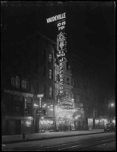 The Jefferson Theatre, New York City, January 6, 1917 by William Davis Hassler