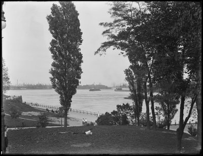 View of Hell Gate and the East River from 86th Street Park, New York City by William Davis Hassler