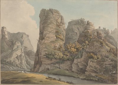 A Singular Rock in Dove-Dale named the Pickerell by William Day