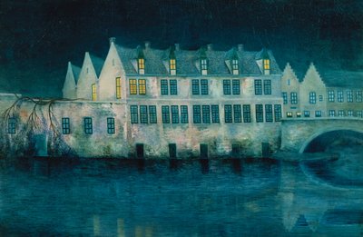 The Night in Bruges by William Degouve de Nuncques