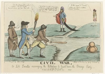 English Caricature of the Dutch Civil Disputes, 1787 by William Dent