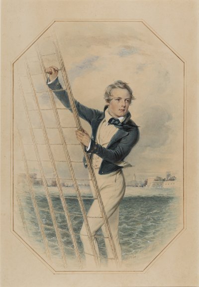 Arthur William Acland Hood aged 16, May 1840 by William Derby