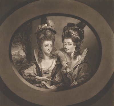 Mrs. Gwyn & Mrs. Bunbury in the Characters of The Merry Wives of Windsor by William Dickinson