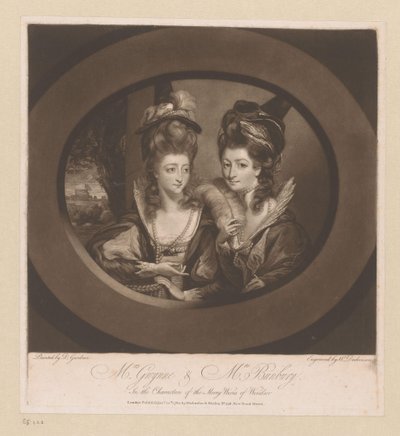 Portrait of Mary Gwyn and Catherine Bunbury by William Dickinson
