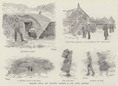 Sketches among the Revolted Crofters in the Lewis, Hebrides by William Douglas Almond