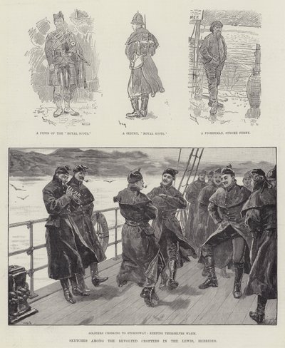 Sketches Among the Revolted Crofters in the Lewis, Hebrides by William Douglas Almond