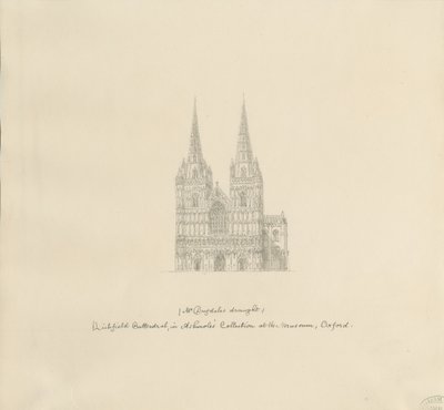 Lichfield Cathedral - West Front by William Dugdale