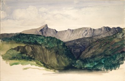 Study of a Distant Range of Mountains by William Dyce