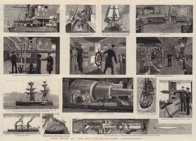 New Ships of the British Navy, HMS Inflexible by William Edward Atkins