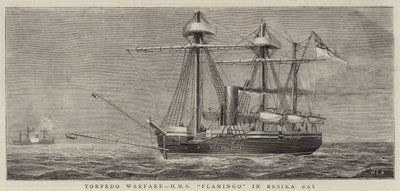 Torpedo Warfare, HMS Flamingo in Besika Bay by William Edward Atkins