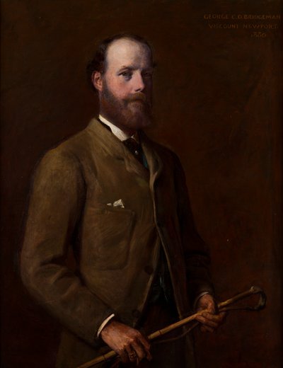 Portrait of George, Viscount Newport-later 4th Earl of Bradford (1845-1915) by William Edward Miller