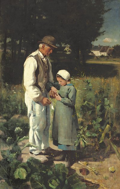 In the Fields, Anvers sur Oise by William Edward Stott