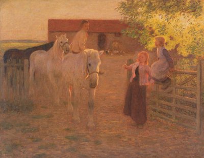 The Old Gate, c.1896 by William Edward Stott