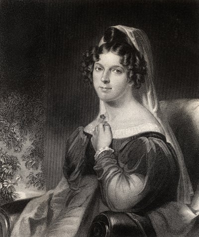 Felicia Dorothea Hemans, engraved by W.Holl, from 