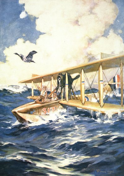 With Our Seaplane in the North Sea, a Carrier to the Rescue by William Edward Wigfull