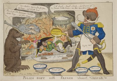 Polish Diet with French Dessert by William Elmes, published 8 December 1812 by William Elmes