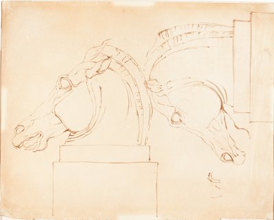 The Horse of Selene from the Elgin Marbles by William Etty