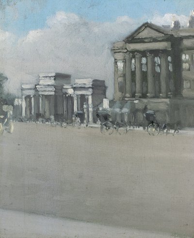 Hyde Park Corner in Fog by William Evelyn Osbourne
