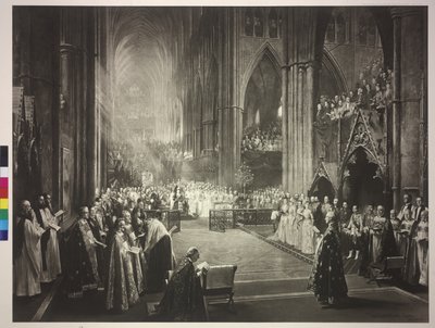 Ceremony of the 50th Throne Anniversary of Queen Victoria in Westminster Abbey on 21.6.1887 by William Ewart Lockhart
