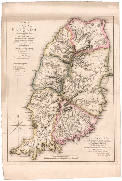 A New Plan of the Island of Grenada by Paterson by William Faden