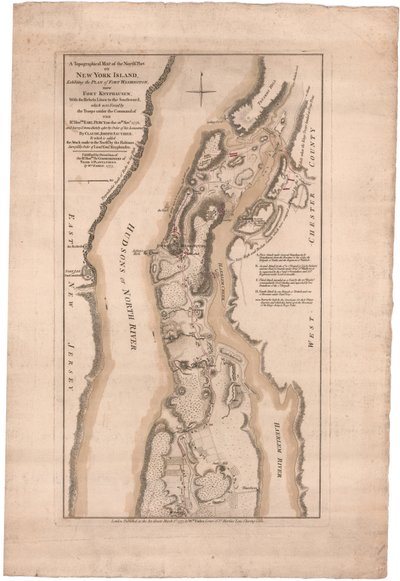 A Topographical Map of the Northern Part of New York Island by William Faden