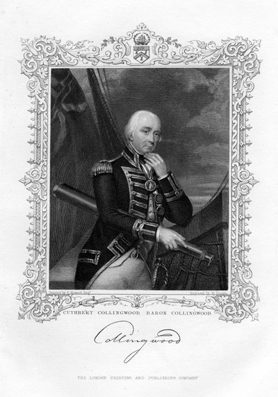 Cuthbert Collingwood, 1st Baron Collingwood, British Admiral of the Royal Navy by William Finden