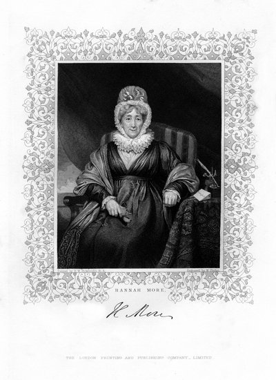 Hannah More, English Religious Writer and Philanthropist by William Finden