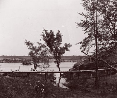 Fort Darling. Masked Battery and Obstruction in James River by William Frank Browne