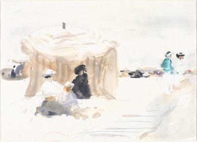 The Bathing Tent by William Frederick Mayor