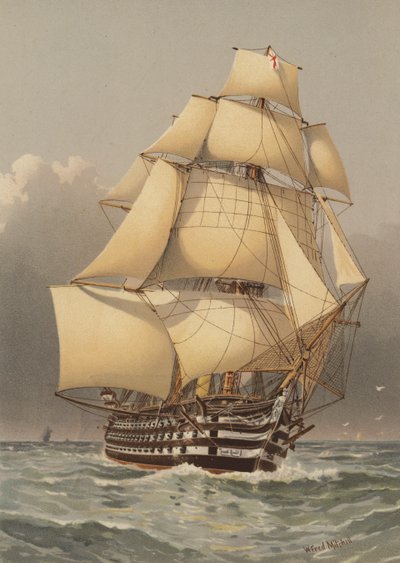 HMS Victoria, 121 Guns by William Frederick Mitchell