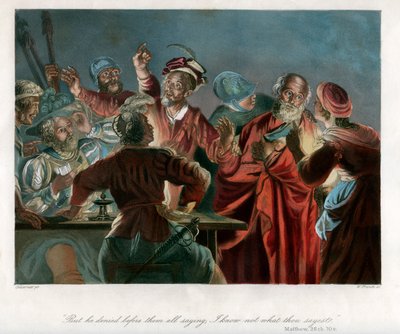 But He Denied Before Them All Saying, I Know Not What Thou Sayest by William French