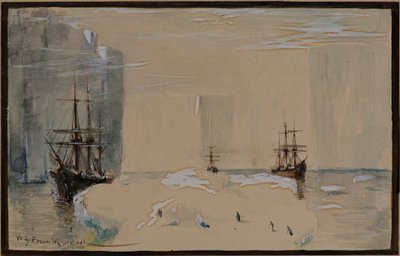Sketch from the Dundee Antarctic Whaling Expedition by William G. Burn Murdoch