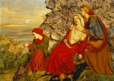 An Incursion of the Danes: Saxon Women Watching the Conflict by William Gale