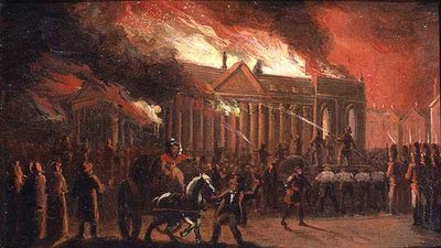 The Burning of Liverpool Town Hall in 1795 by William Gavin Herdman