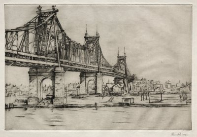Queensboro Bridge, New York by William George Reindel