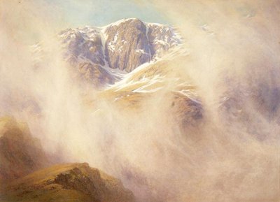 Misty Morning, Hen Tor, Coniston Fells by William Gersham Collingwood