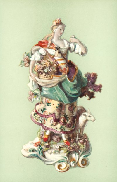 Figure of a Shepherdess, Chelsea by William Gibb