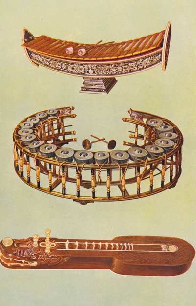 Musical instruments: Ranat ek, Khong yai, Ta