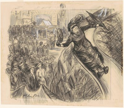I Went Down that There Slide Faster than the Empire State Express by William Glackens