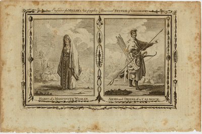 Habits of a Moscovite Woman and Arms and Dress of a Kalmyk by William Grainger