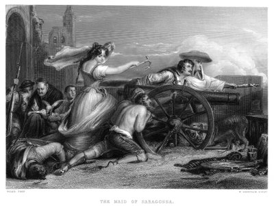 Siege of Zaragosa, Spain, Peninsular War, 1808 by William Greatbach