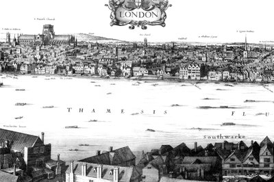 View of London and the Thames from South Bank by William Griggs