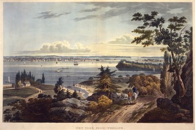 New York from Weehawken, engraved by John Hill by William Guy Wall