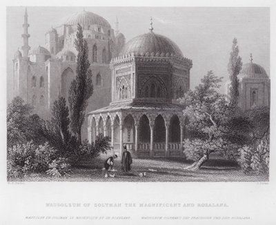 Mausoleum of Solyman the Magnificent and Roxalana by William H. Bartlett