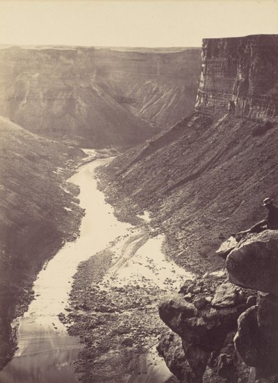 Grand Canyon, Colorado River, Near Paria Creek, Looking West, 1872 by William H. Bell