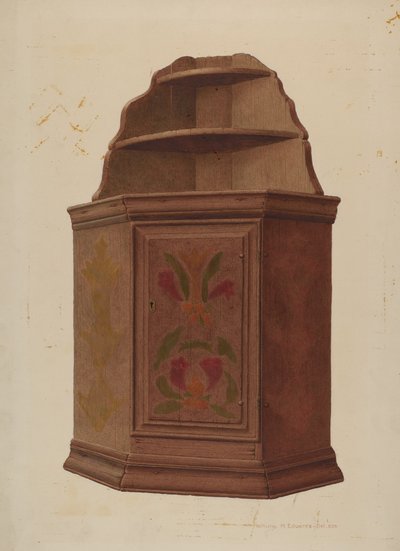 Corner Cupboard by William H Edwards